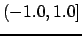 $ (-1.0, 1.0]$
