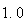 $1.0$