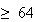 $\geq64$
