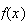 $f(x)$