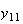 $y_{11}$
