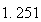 $1.251$
