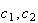 $c_{1},c_{2}$