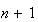 $n+1$